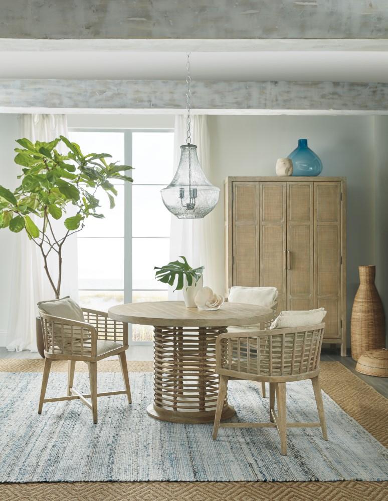 Hooker Furniture - Surfrider 48in Rattan Round Dining Table - 6015-75203-80 veiw 3