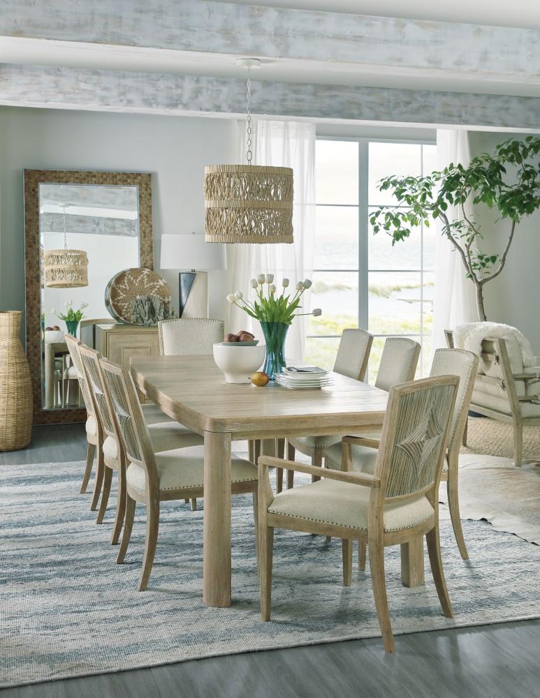 Hooker Furniture - Surfrider Rectangle Dining Table w/1-18in leaf - 6015-75207-80 veiw 5