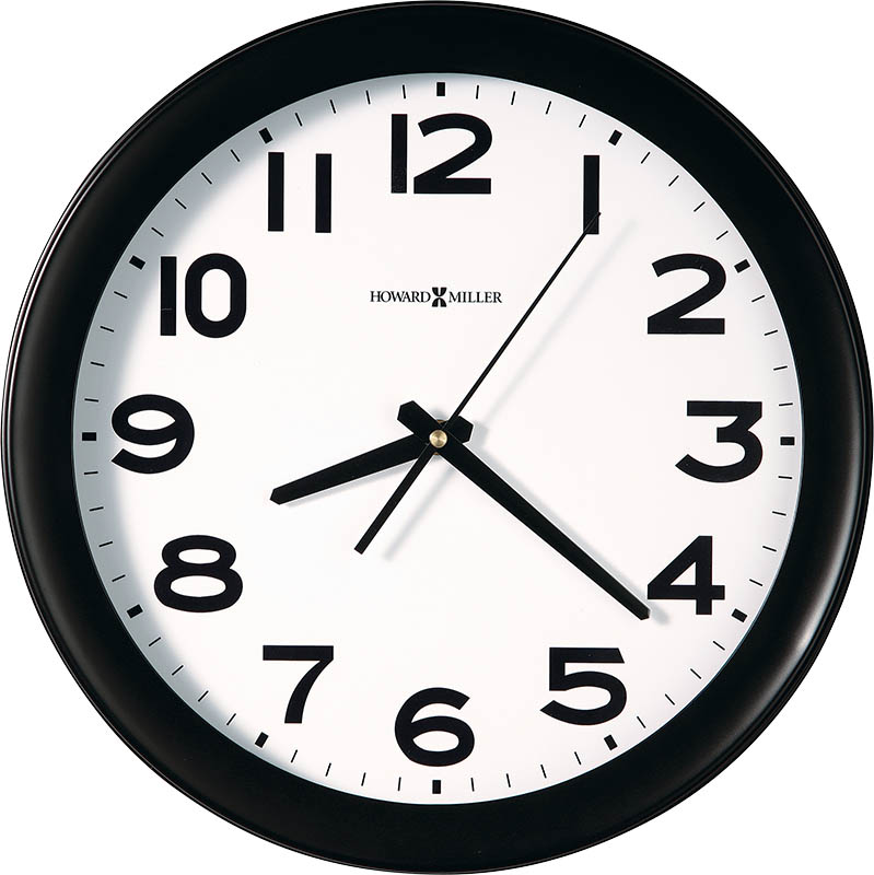 Howard Miller - Kenwick Black Satin Wall Clock - 625485 veiw 1