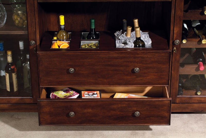 Howard Miller - Niagara Rustic Cherry Wine & Bar Cabinet - 693001 veiw 6