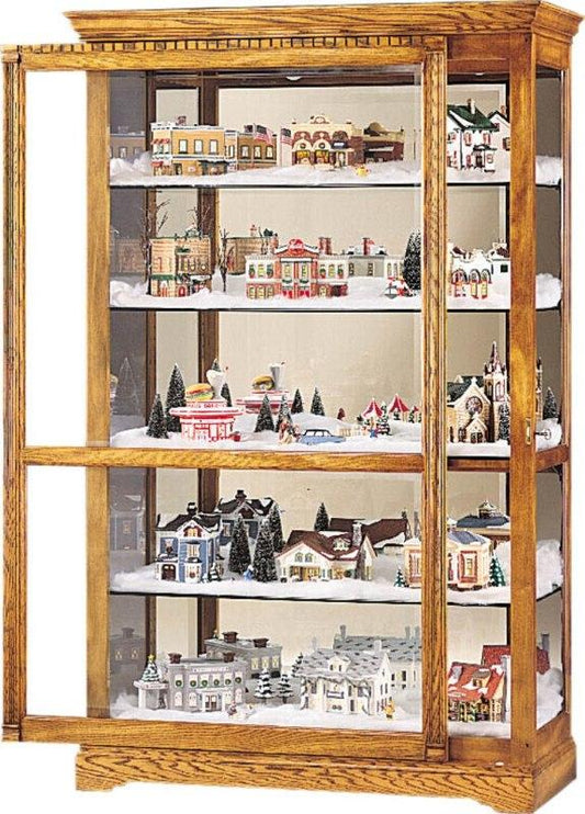 Howard Miller - Parkview Golden Oak Curio Cabinet - 680237 veiw 2
