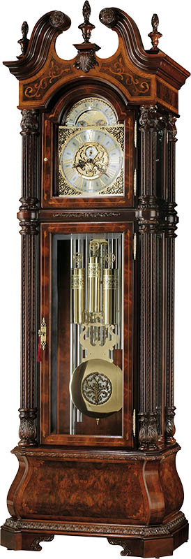 Howard Miller - The J. H. Miller II Windsor Cherry Floor Clock - 611031 veiw 1
