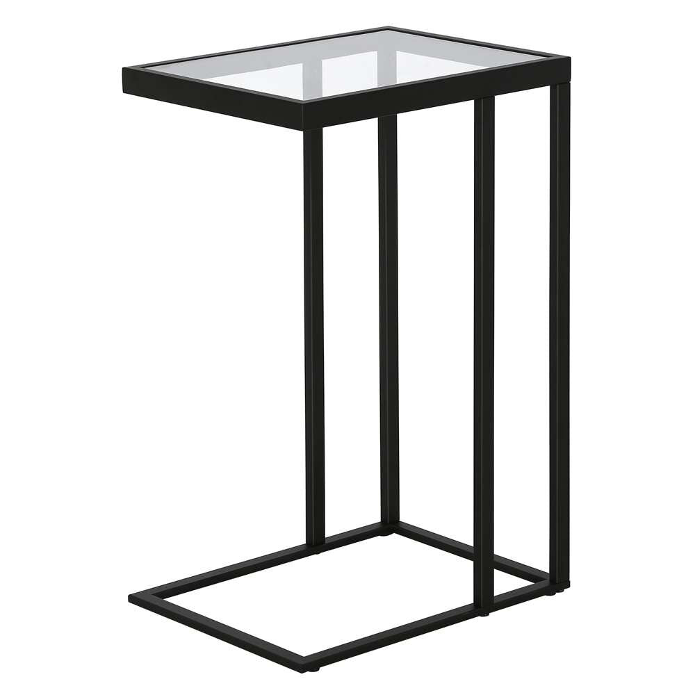 Hudson & Canal - Alexis 16in Wide Rectangular Side Table in Blackened Bronze - ST1352 veiw 4