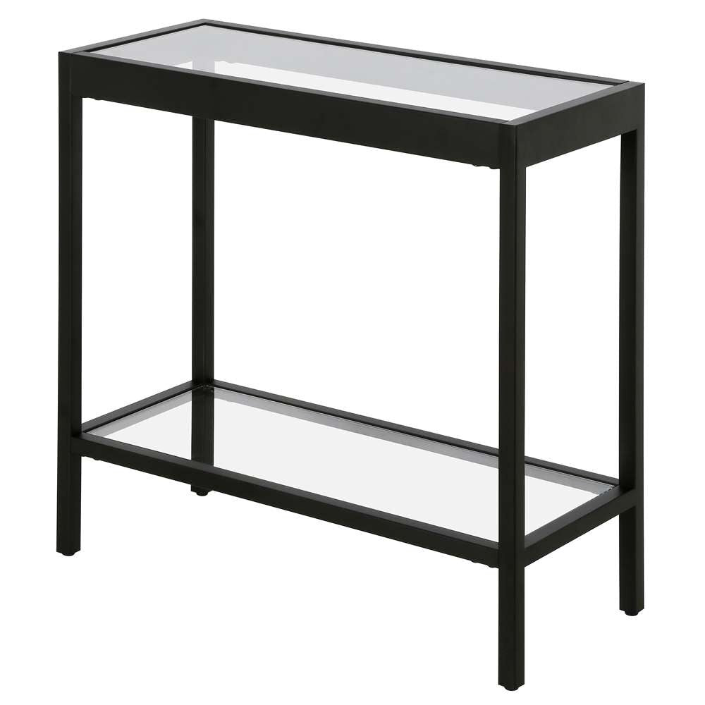 Hudson & Canal - Alexis 24in Wide Rectangular Side Table in Blackened Bronze - ST1319 veiw 4