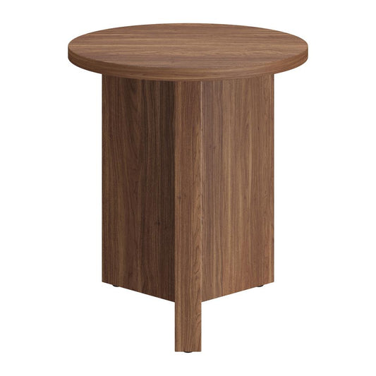 Hudson & Canal - Anders 20in Wide Round Side Table in Satin Walnut - ST2331 veiw 2