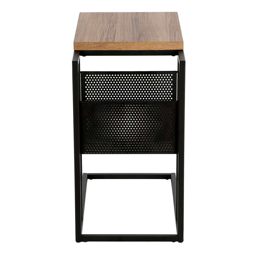 Hudson & Canal - Clyde 20 Wide Rectangular Side Table in Blackened Bronze - ST0564 veiw 5