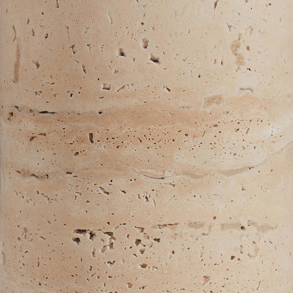 Hudson & Canal - Corbett 29in Tall Natural Travertine Stone Table Lamp with Fabric Shade - TL2127 veiw 7