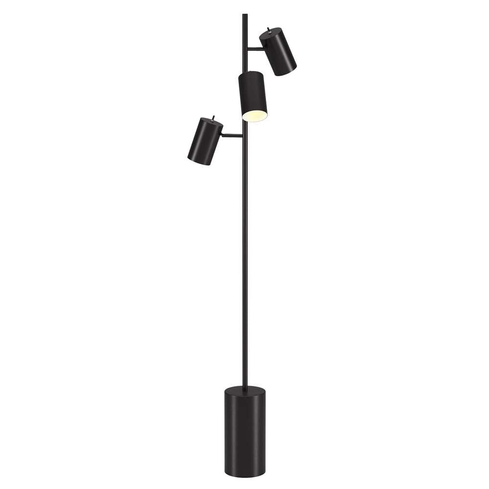 Hudson & Canal - Dorset 3-Light Floor Lamp with Metal Shades in Blackened Bronze/Blackened Bronze - FL1577 veiw 3