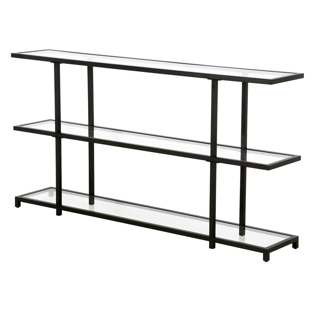 Hudson & Canal - Greenwich 55in Wide Rectangular Console Table in Blackened Bronze - AT1218 veiw 4