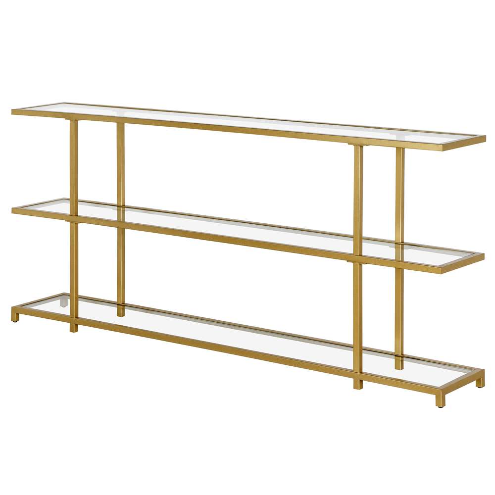 Hudson & Canal - Greenwich 64in Wide Rectangular Console Table in Brass - AT1287 veiw 4
