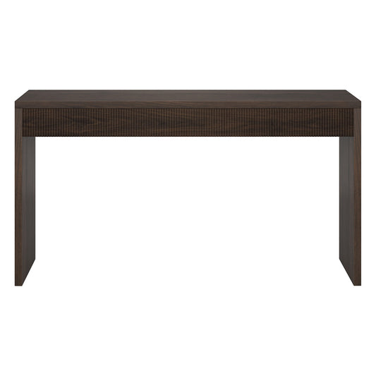 Hudson & Canal - Lawrence 55in Wide Rectangular Console Table in Alder Brown - AT2240
