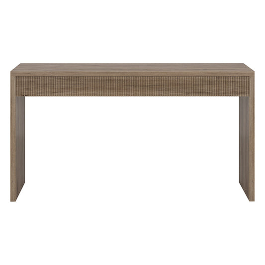 Hudson & Canal - Lawrence 55in Wide Rectangular Console Table in Antiqued Gray Oak - AT2239