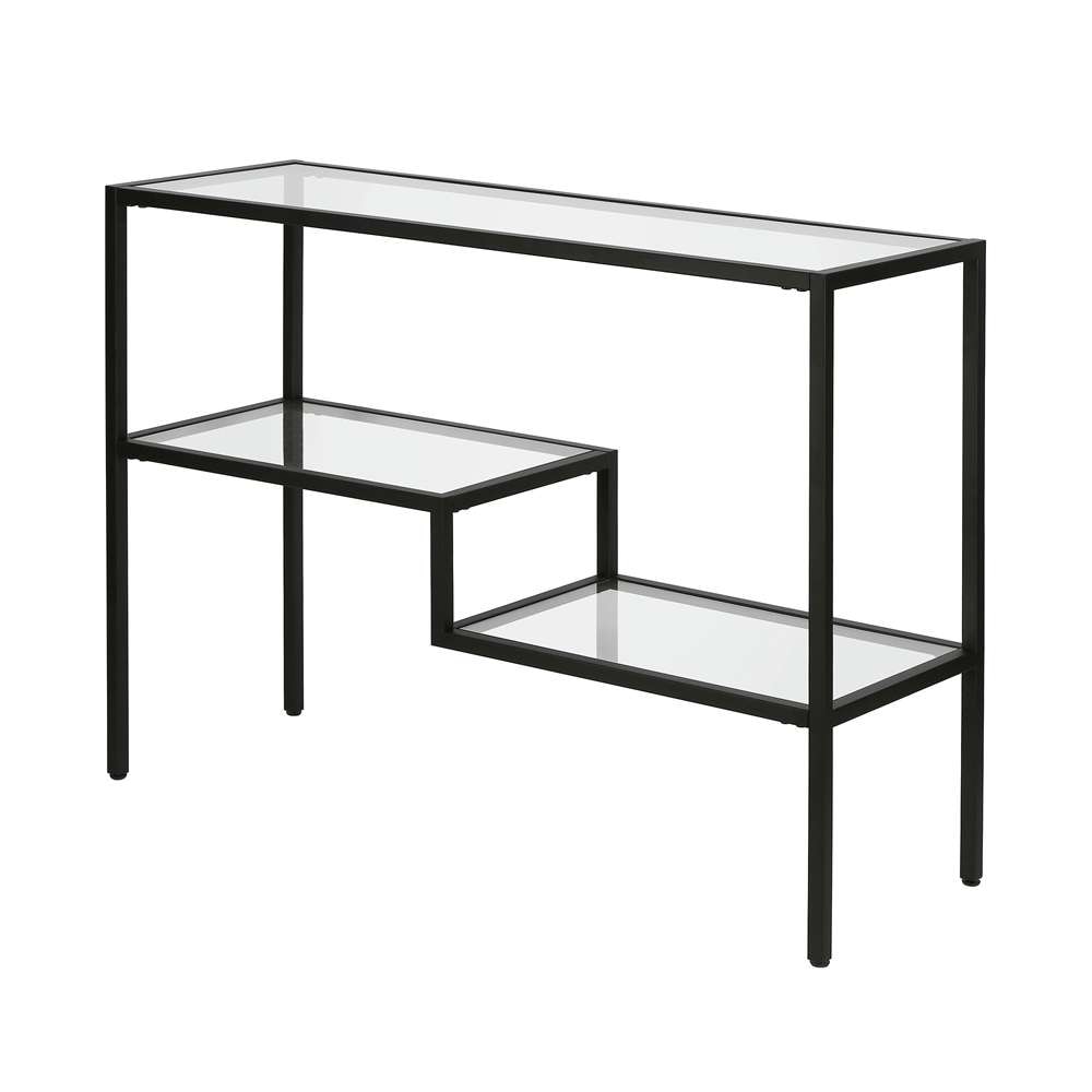 Hudson & Canal - Lovett 42in Wide Rectangular Console Table in Blackened Bronze - AT0311 veiw 4