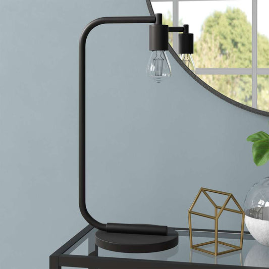 Hudson & Canal - Morgan 20in Tall Arc Table Lamp with No Shade in Blackened Bronze/No Shade - TL1027 veiw 2