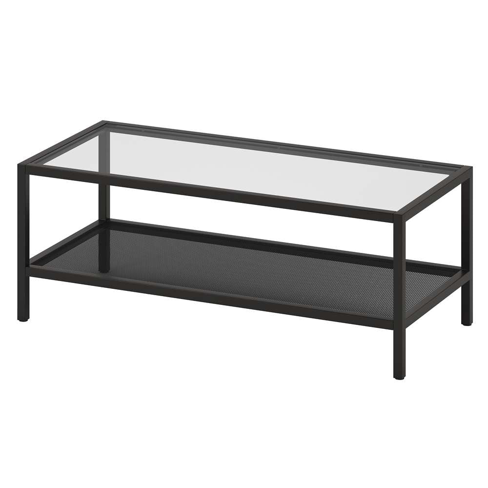 Hudson & Canal - Rigan 45in Wide Rectangular Coffee Table in Blackened Bronze - CT0067 veiw 4