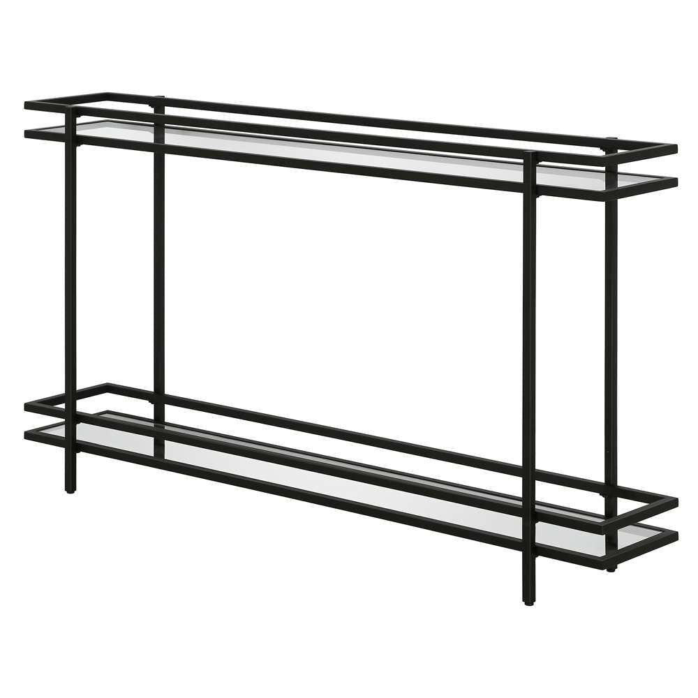 Hudson & Canal - Robillard 52in Wide Rectangular Console Table in Blackened Bronze - AT1141 veiw 4