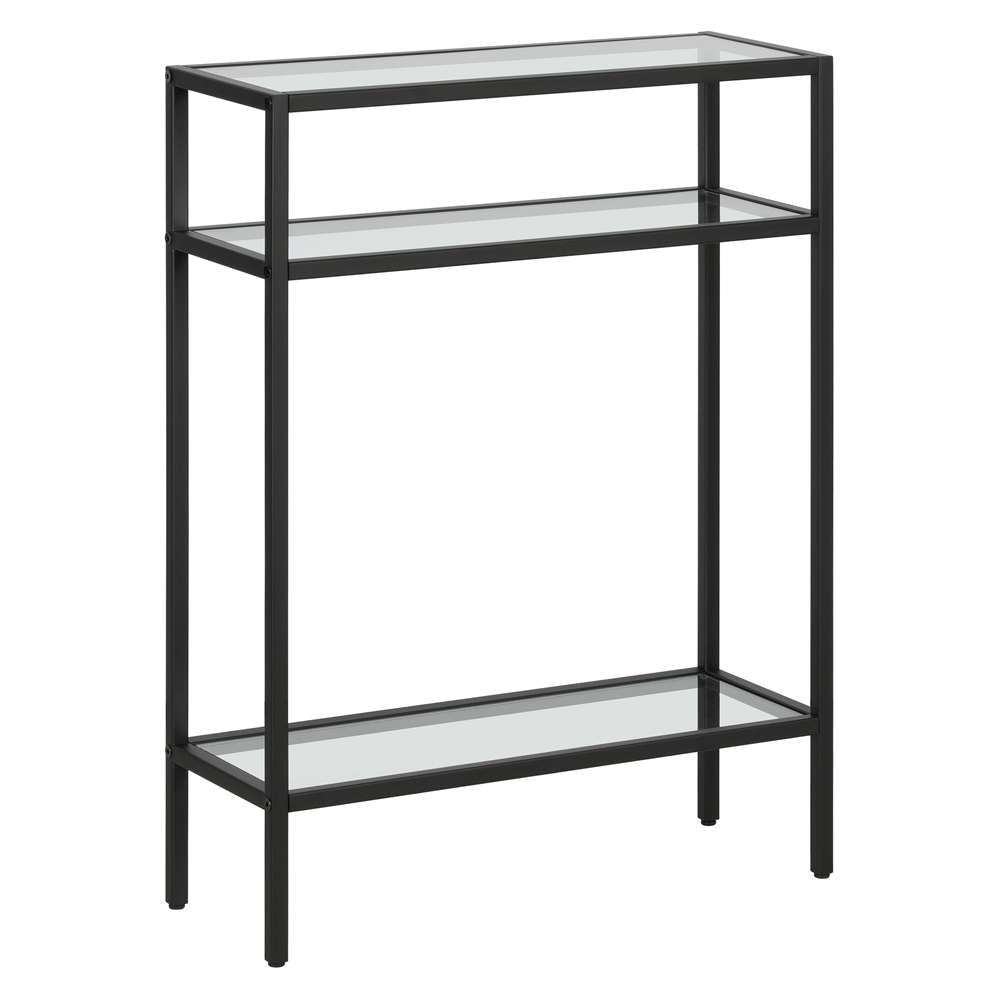 Hudson & Canal - Siviline 22in Wide Rectangular Console Table in Blackened Bronze - AT1711 veiw 1
