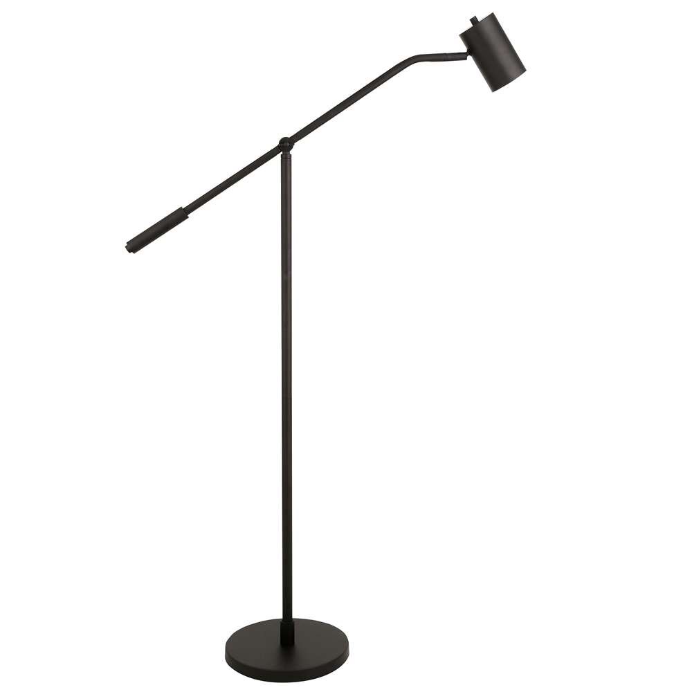 Hudson & Canal - Willis Pharmacy Floor Lamp with Metal Shade in Blackened Bronze/Blackened Bronze - FL0884