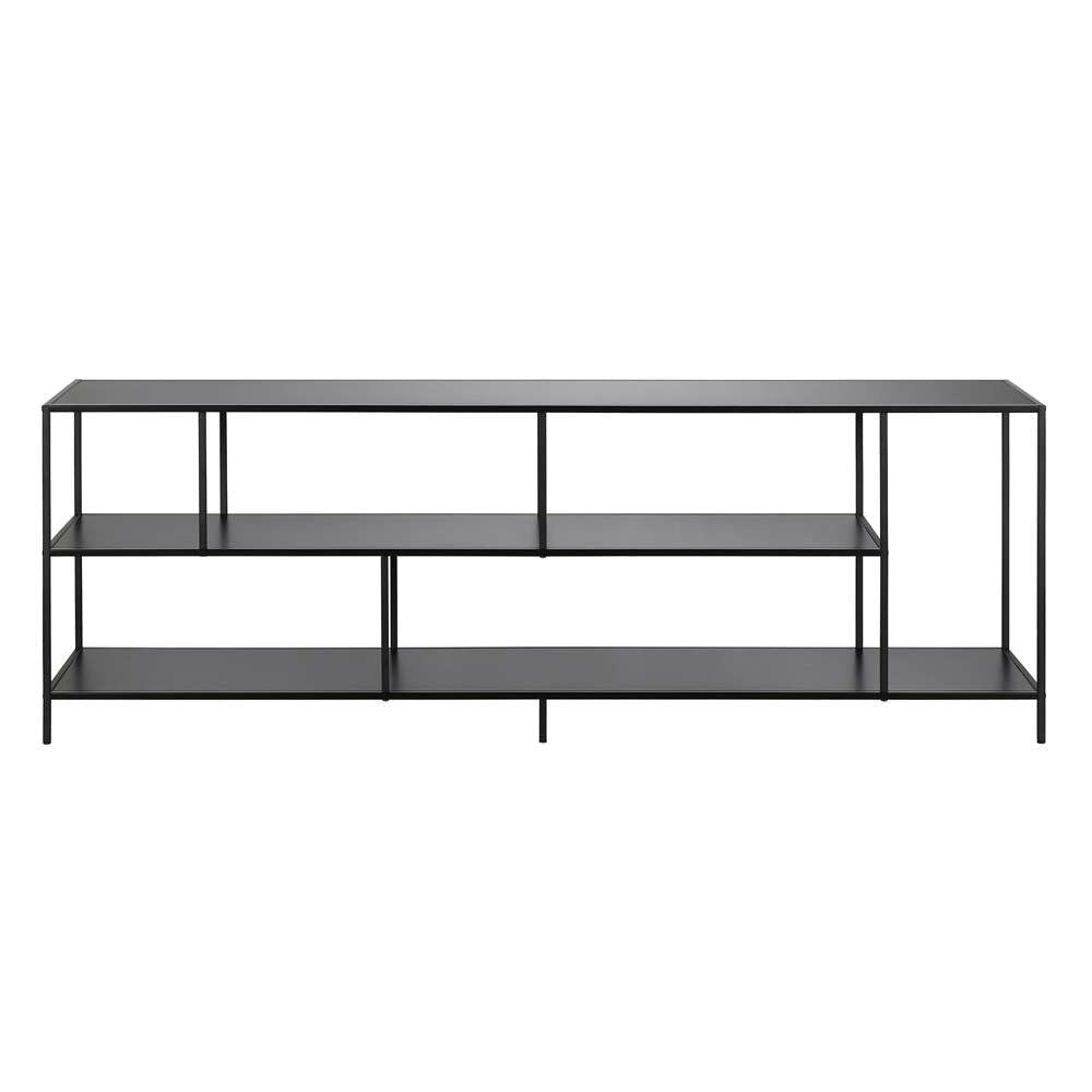 Hudson & Canal - Winthrop Rectangular TV Stand with Metal Shelves for TVs up to 75in in Blackened Bronze - TV0565 veiw 4