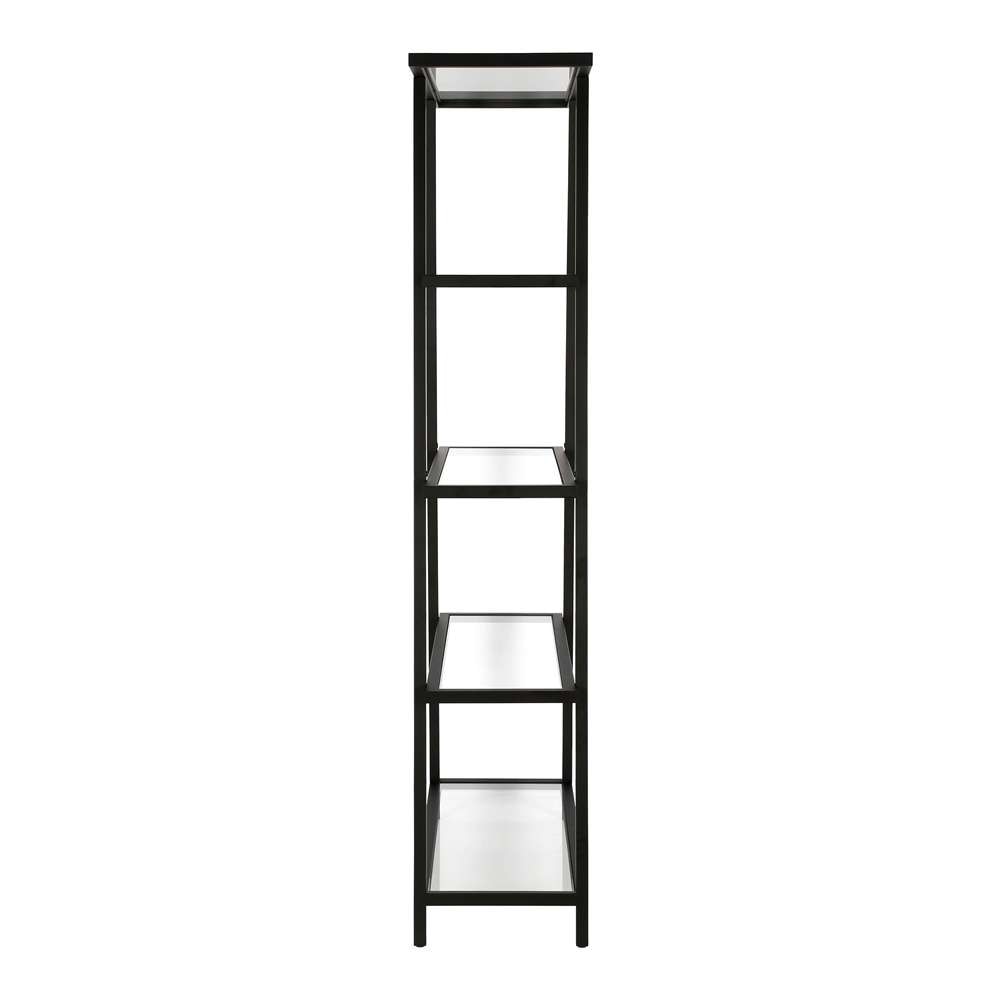 Hudson & Canal - Yair 70in Tall Rectangular Bookcase in Blackened Bronze - BK0450 veiw 5