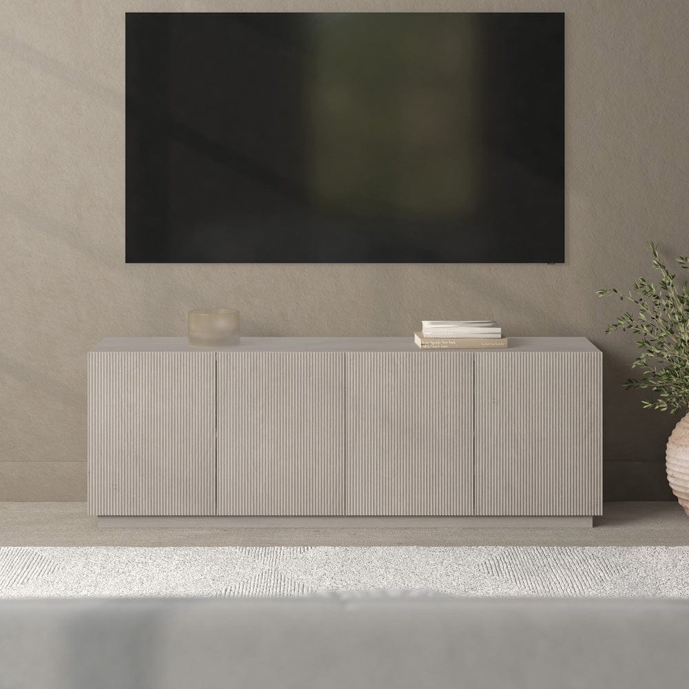 Hudson & Canal - Halifax Rectangular TV Stand for TV's up to 75" in Alder White - TV2383 view 9