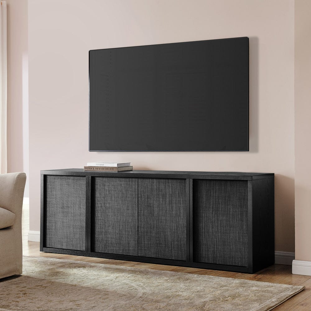 Hudson & Canal - Kai Rectangular TV Stand for TV's up to 75" in Black Grain - TV2406 view 9