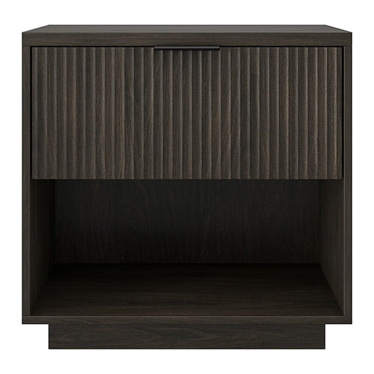 Hudson & Canal - Karten 24" Wide Rectangular Nightstand in Alder Brown - NS2429 view 2