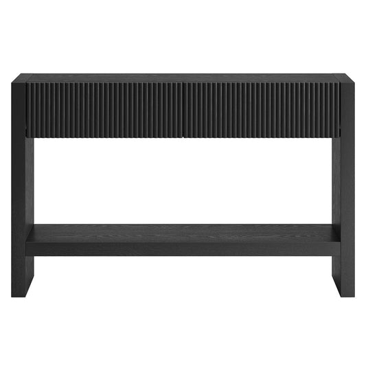 Hudson & Canal - Manzanita 48" Wide Rectangular Console Table in Black Veneer - AT2456 view 2