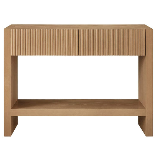 Hudson & Canal - Manzanita 48" Wide Rectangular Console Table in Light Oak Veneer - AT2458 view 2