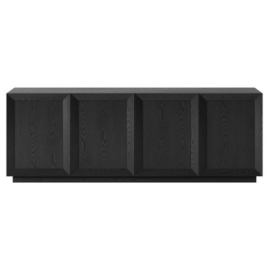 Hudson & Canal - Morse Rectangular TV Stand for TV's up to 75" in Black Grain - TV2403 view 2