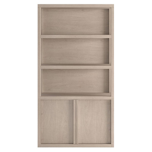 Hudson & Canal - Savin 67.5" Tall Rectangular Bookcase in Alder White - BK2434 view 2