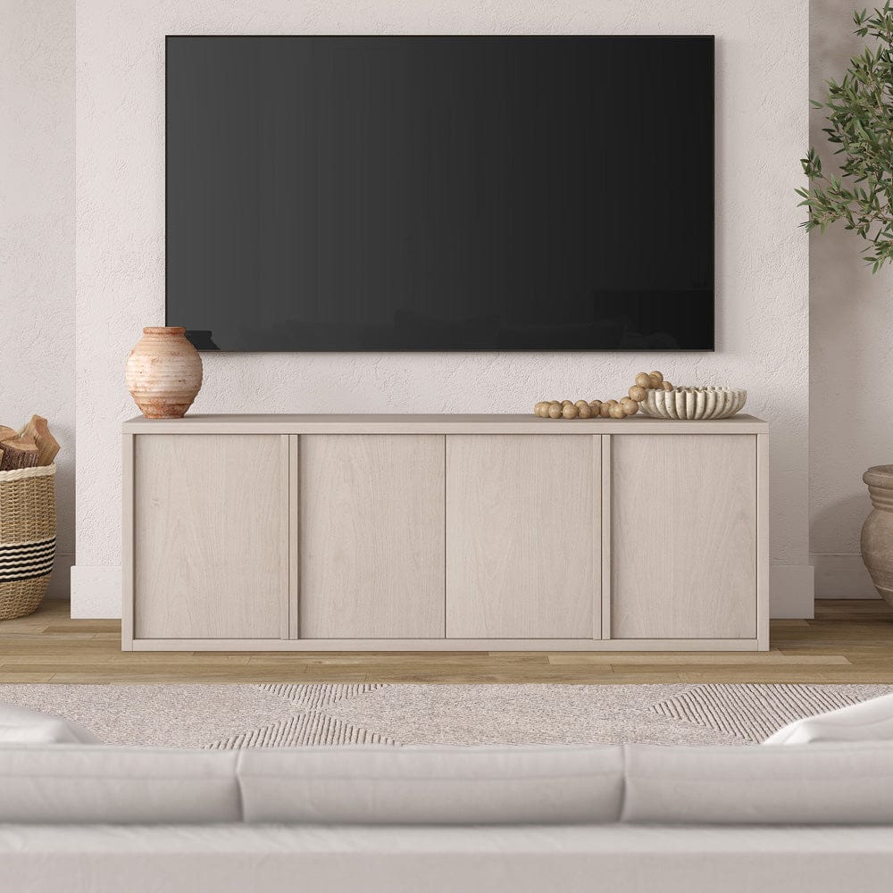 Hudson & Canal - Savin Rectangular TV Stand for TV's up to 75" in Alder White - TV2391 view 9