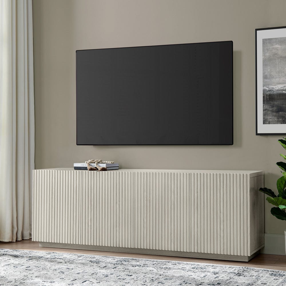 Hudson & Canal - Tyler Rectangular TV Stand for TV's up to 78" in Alder White - TV2386 view 10