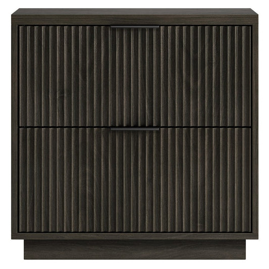 Hudson & Canal - Yarden 24" Wide Rectangular Nightstand in Alder Brown - NS2428 view 2
