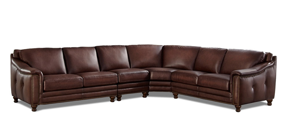 Hydeline - Belfast 4-Piece Sectional in Caramel - T991-SECT4-1868 veiw 1