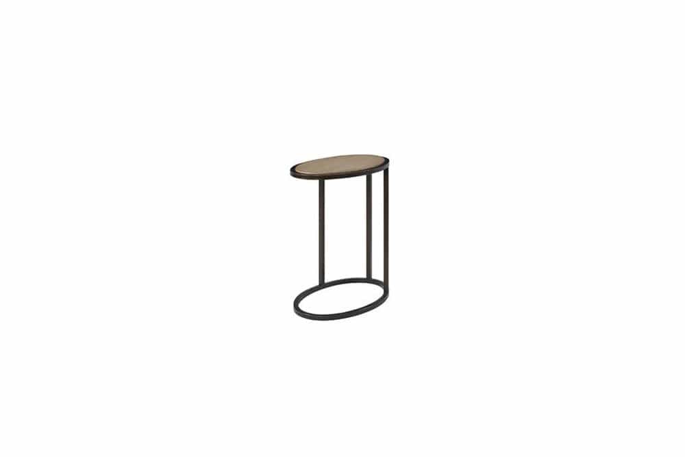 I Home Furnishings - Elements Metal/Wood Top Chairside Table - Toffee - 3262-012 view 5