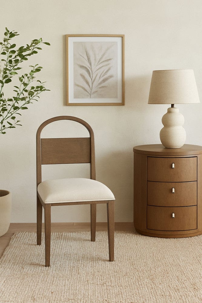 I Home Furnishings - Elements Wood Arch Back Chair - Cocoa - 3162-511 view 5