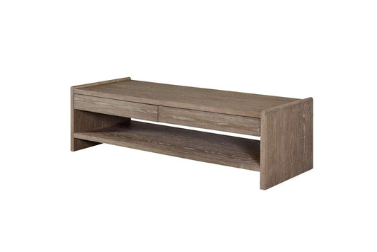 I Home Furnishings - Elements Wood Top 2-Drawer Cocktail Table - 3162-010 view 2