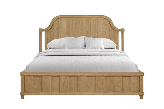 I Home Furnishings - Magnolia King Planked Panel Bed - Cashew - 3400-110-C view 2