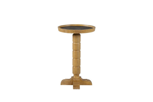 I Home Furnishings - Magnolia Spot Table - Cashew - 3400-013-C view 2