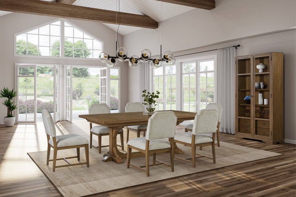 I Home Furnishings - Magnolia Trestle Table - Almond - 3400-502-A view 9