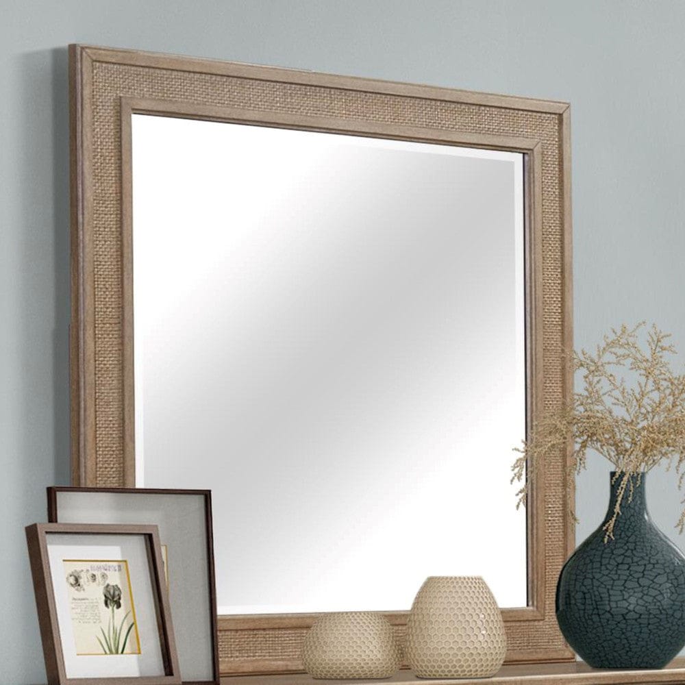 I Home Furnishings - Wilmington Cane Mirror - 338-141 view 3