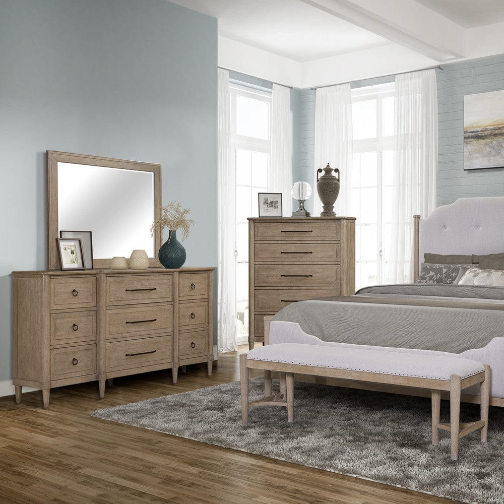 I Home Furnishings - Wilmington Rectangle Wood Mirror - 338-140 view 4