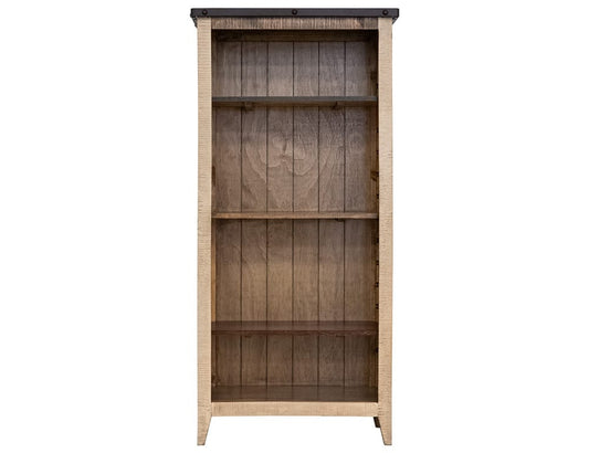 IFD - Antique Multicolor Bookcase, 12 Different Positions Available for Shelves (1 Middle Fixed Shelf + 2) - IFD966BKCS-70 view 2