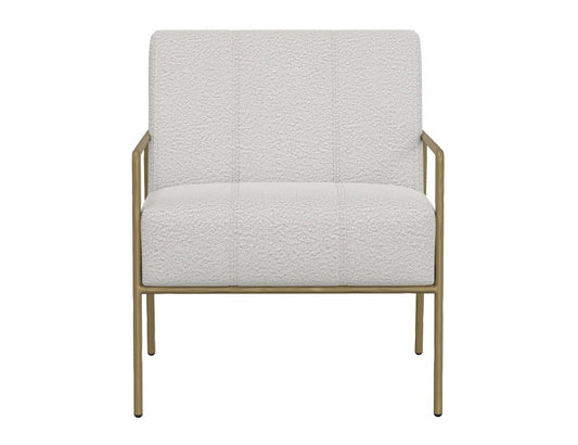IFD - Aragon - Wooden Frame & Metal Base, Armchair - Beige/Gold - IUP611-ACH-101 view 2