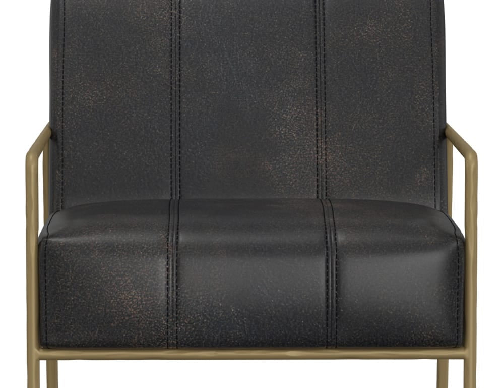 IFD - Aragon - Wooden Frame & Metal Base, Armchair - Black - IUP611-ACH-216 view 7