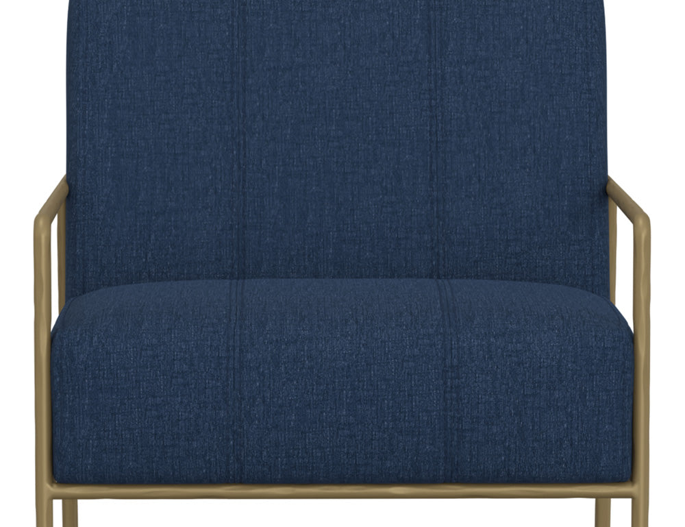 IFD - Aragon - Wooden Frame & Metal Base, Armchair - Blue/Gold - IUP611-ACH-221 view 7