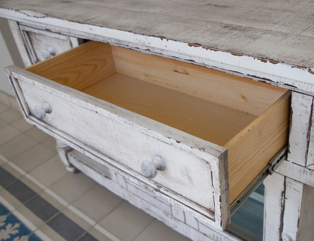 IFD - Aruba 70in TV Stand, w/3 Drawers & 2 Doors, in White Finish - IFD7333STN70WT view 7