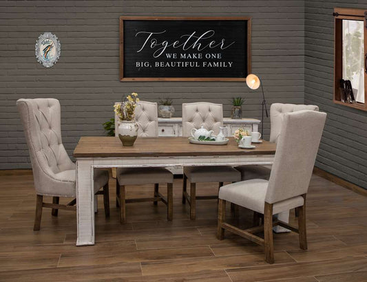 IFD - Aruba Upholstered Chair w/Tufted Back (Set of 2) - IFD7331CHR veiw 2