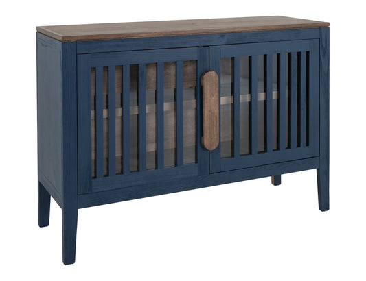 IFD - Autumn - 2 Door, 1 Shelf, Console - Blue - IFD8131CNSBL view 2